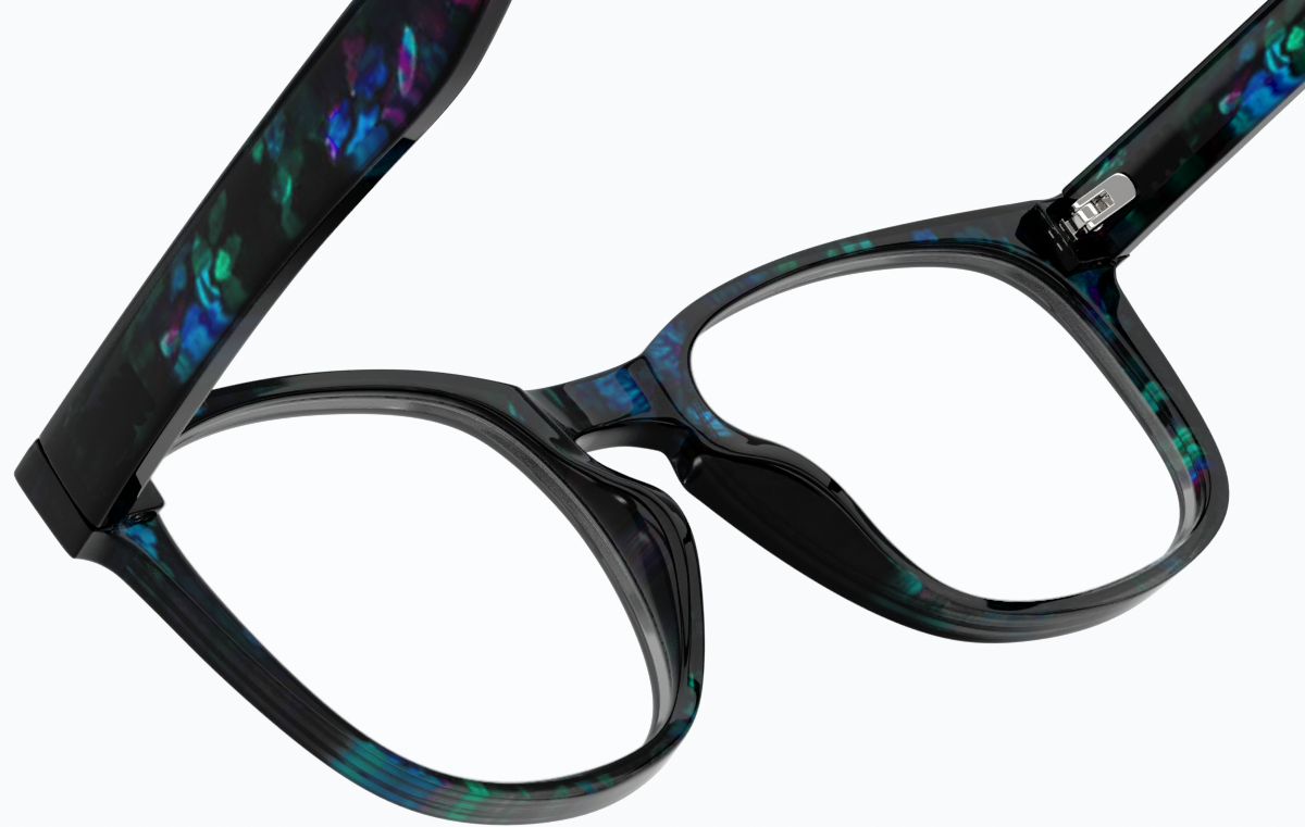 See-through view of Square Glasses 123429 in Pattern thumbnail