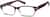 Angle view of Rectangle Glasses 123517 in Purple thumbnail