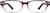Front view of Rectangle Glasses 123517 in Purple thumbnail