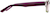 Side view of Rectangle Glasses 123517 in Purple thumbnail