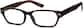Angle view of Rectangle Glasses 123525 in Tortoiseshell thumbnail