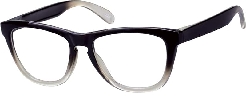 Angle view of Square Glasses 123721 in Brown