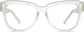 Front view of Square Glasses 123916 in Lagoon thumbnail