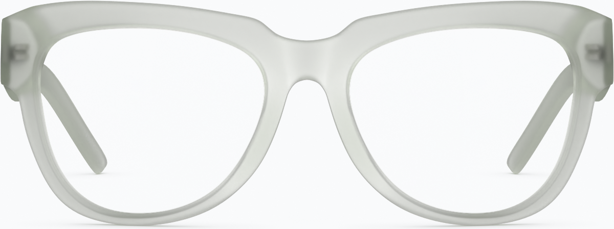 Front view of Square Glasses 123916 in Lagoon thumbnail