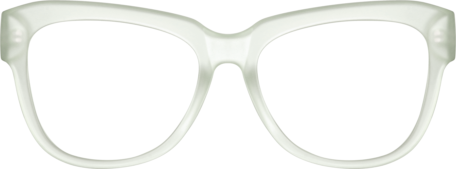 Front view of Square Glasses 123916 in Lagoon