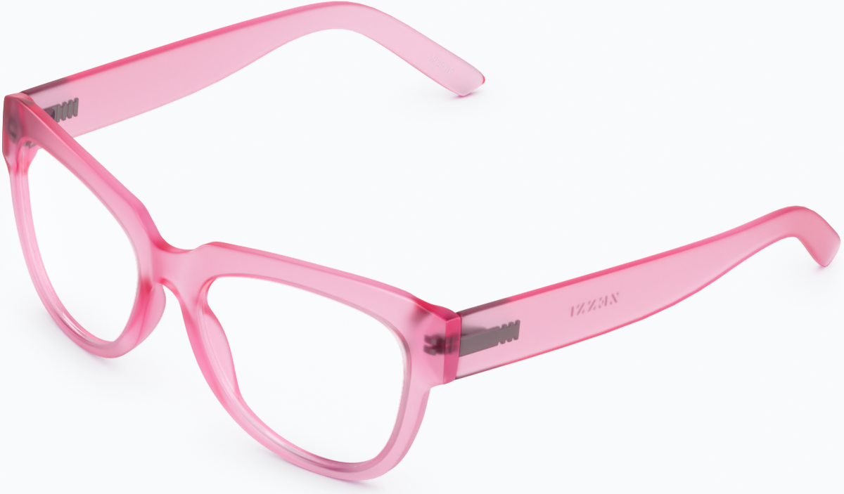 Angle view of Square Glasses 123917 in Hibiscus thumbnail