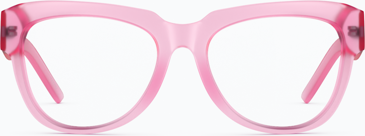 Front view of Square Glasses 123917 in Hibiscus thumbnail