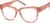 Angle view of Square Glasses 123919 in Papaya thumbnail
