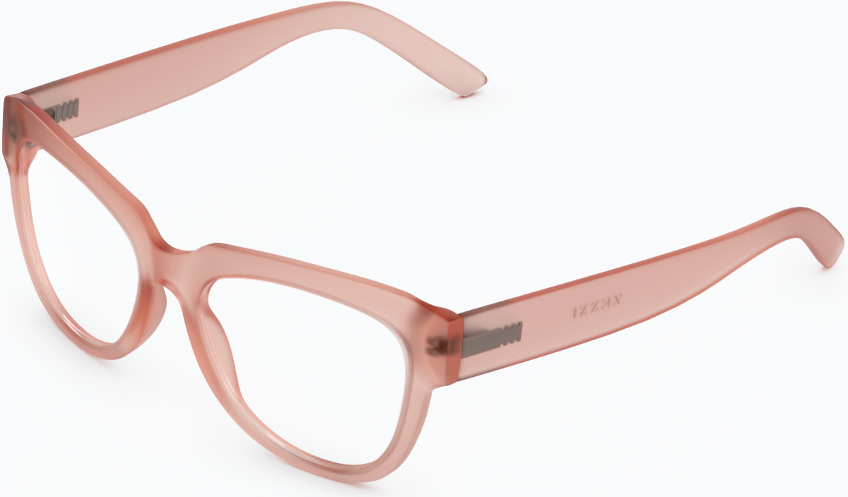 Angle view of Square Glasses 123919 in Papaya thumbnail