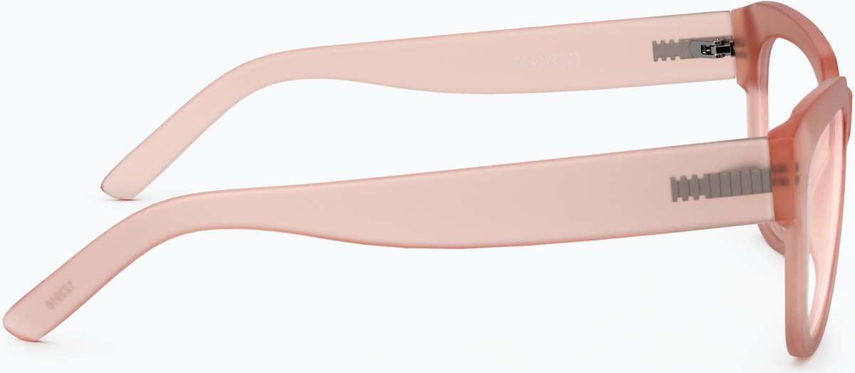 Side view of Square Glasses 123919 in Papaya thumbnail