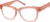 Angle view of Square Glasses 123919 in Papaya thumbnail