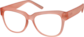 Angle view of Square Glasses 123919 in Papaya thumbnail