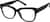 Angle view of Square Glasses 123921 in Black thumbnail
