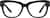 Front view of Square Glasses 123921 in Black thumbnail