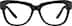 Square Glasses 123921 in Black