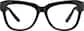 Front view of Square Glasses 123921 in Black thumbnail