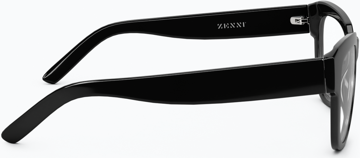 Side view of Square Glasses 123921 in Black thumbnail