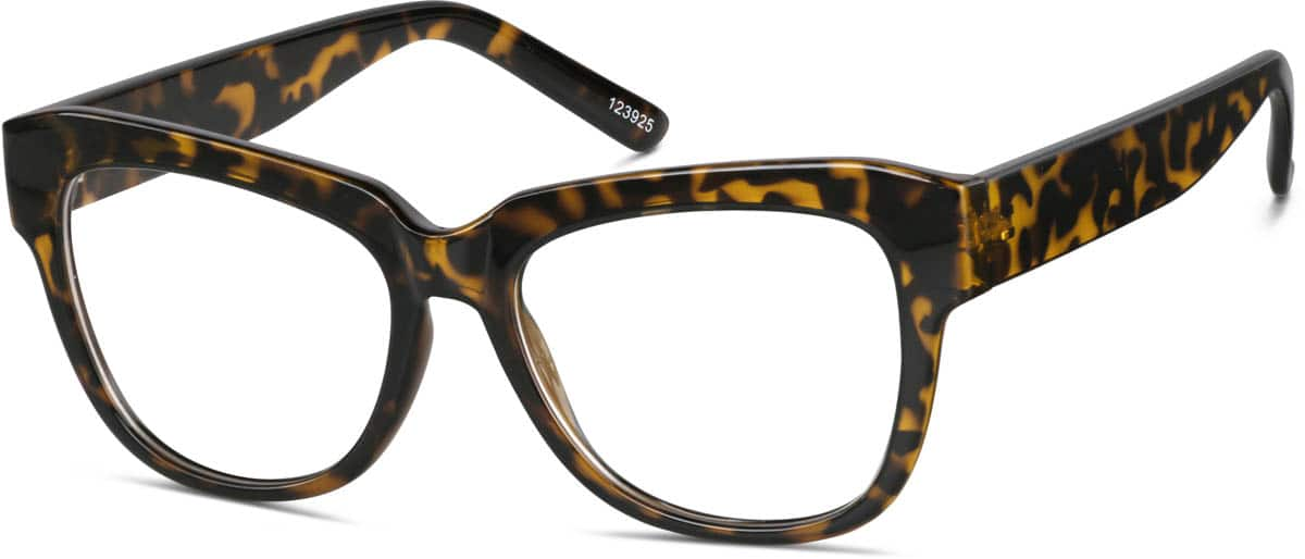 Angle view of Square Glasses 123925 in Tortoiseshell