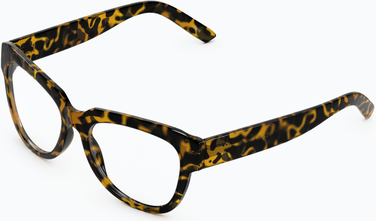 Angle view of Square Glasses 123925 in Tortoiseshell thumbnail