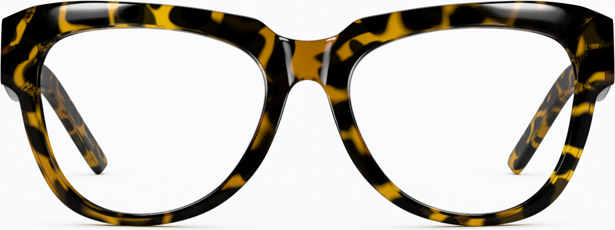Front view of Square Glasses 123925 in Tortoiseshell thumbnail