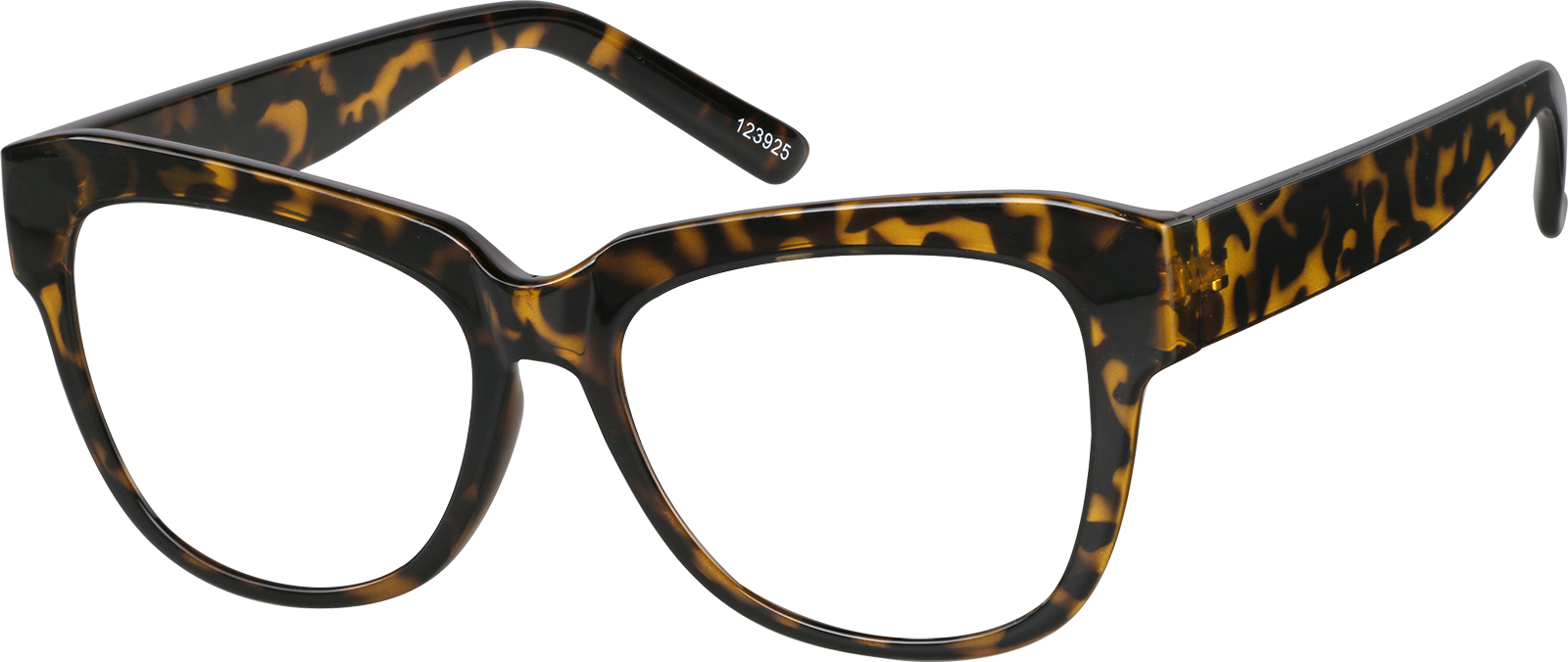 Angle view of Square Glasses 123925 in Tortoiseshell