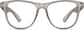 Front view of Kid's Square Glasses 124012 in Gray thumbnail