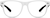 Front view of Kid's Square Glasses 124030 in White thumbnail