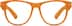 Kid's Square Glasses 124042 in Orange