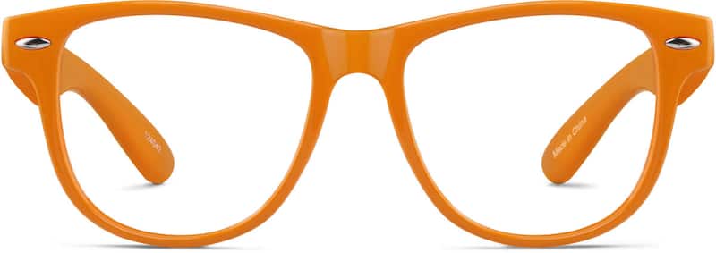 Orange Kid's Square Glasses
