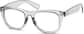 Angle view of Square Glasses 124112 in Smoke thumbnail