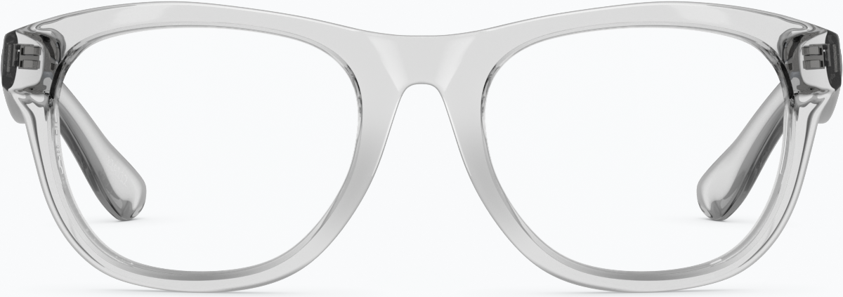 Front view of Square Glasses 124112 in Smoke thumbnail