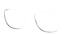 Angle view of Square Glasses 124112 in Smoke thumbnail