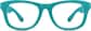 Front view of Square Glasses 124116 in Teal thumbnail