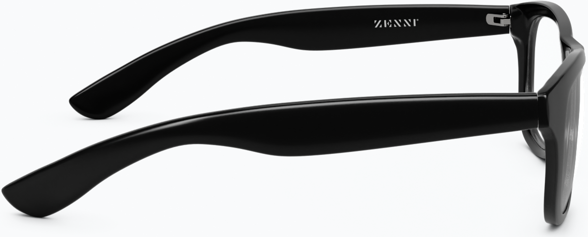 Side view of Square Glasses 124121 in Black thumbnail