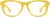 Front view of Square Glasses 124122 in Yellow thumbnail