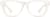 Front view of Square Glasses 124130 in White thumbnail