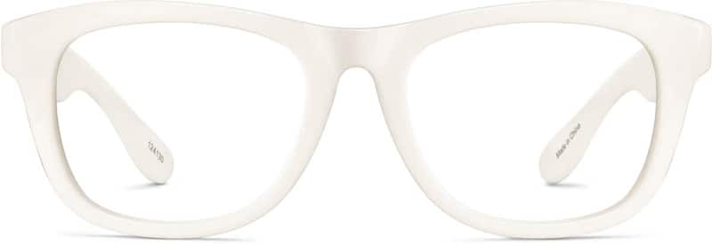White Square Glasses