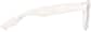 Side view of Square Glasses 124130 in White thumbnail