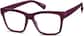Angle view of Square Glasses 124218 in Purple thumbnail
