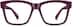 Square Glasses 124218 in Purple