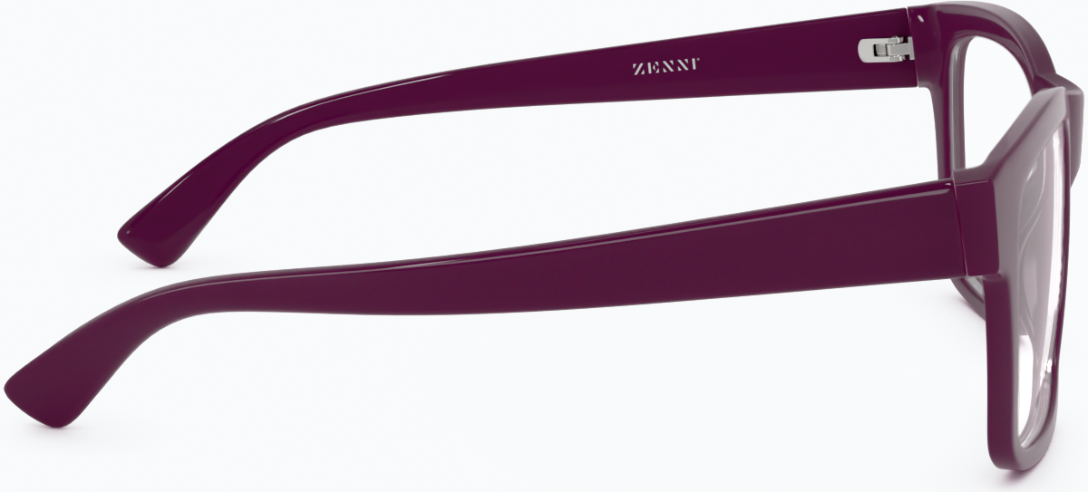 Side view of Square Glasses 124218 in Purple thumbnail