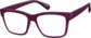 Angle view of Square Glasses 124218 in Purple thumbnail