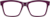 Front view of Square Glasses 124218 in Purple thumbnail