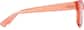 Side view of Square Glasses 124219 in Coral thumbnail