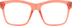 Square Glasses 124219 in Coral