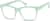 Angle view of Square Glasses 124234 in Aquamarine thumbnail