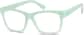 Angle view of Square Glasses 124234 in Aquamarine thumbnail