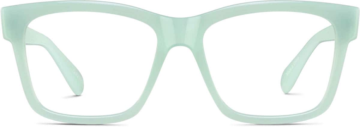 Front view of Square Glasses 124234 in Aquamarine