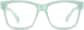 Front view of Square Glasses 124234 in Aquamarine thumbnail