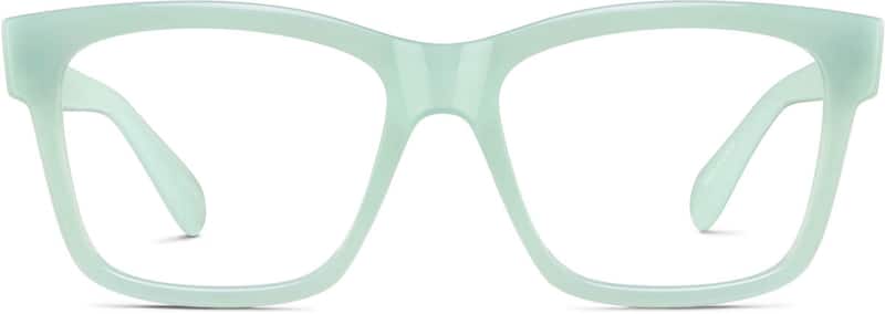 Aquamarine Square Glasses